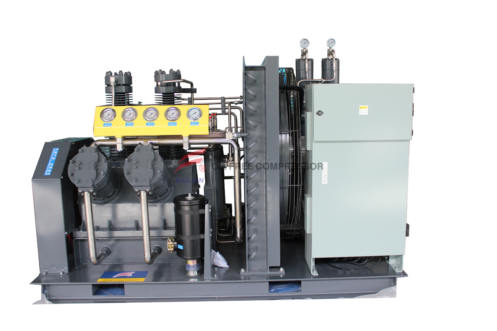 Compresor de aire sin aceite de alta presión para uso en yacimientos petrolíferos 30Mpa