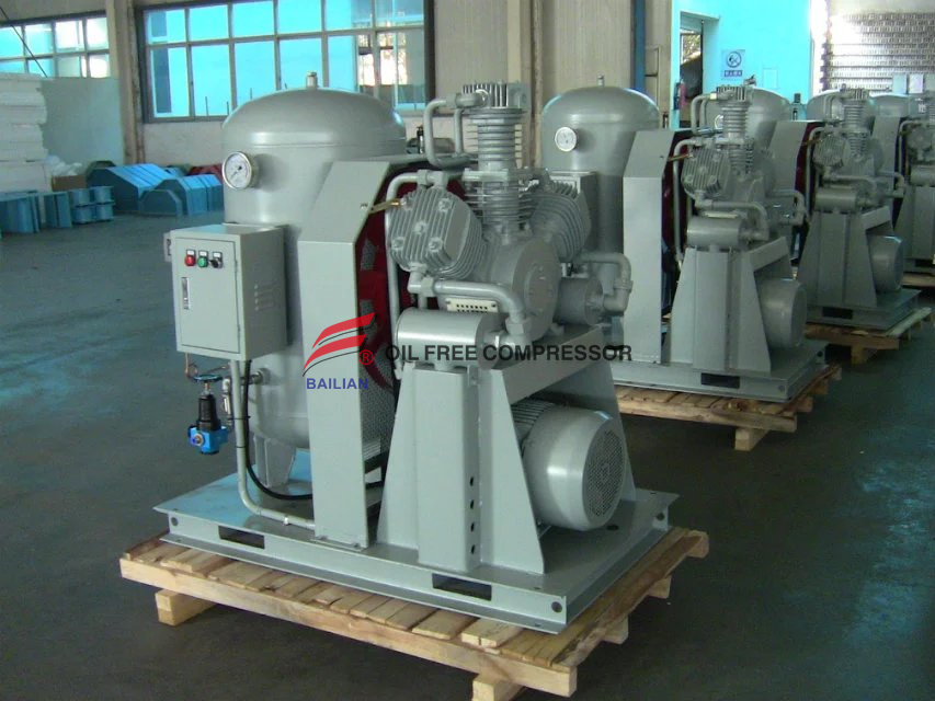 Compresor de aire sin aceite de uso industrial de baja presión de alta calidad