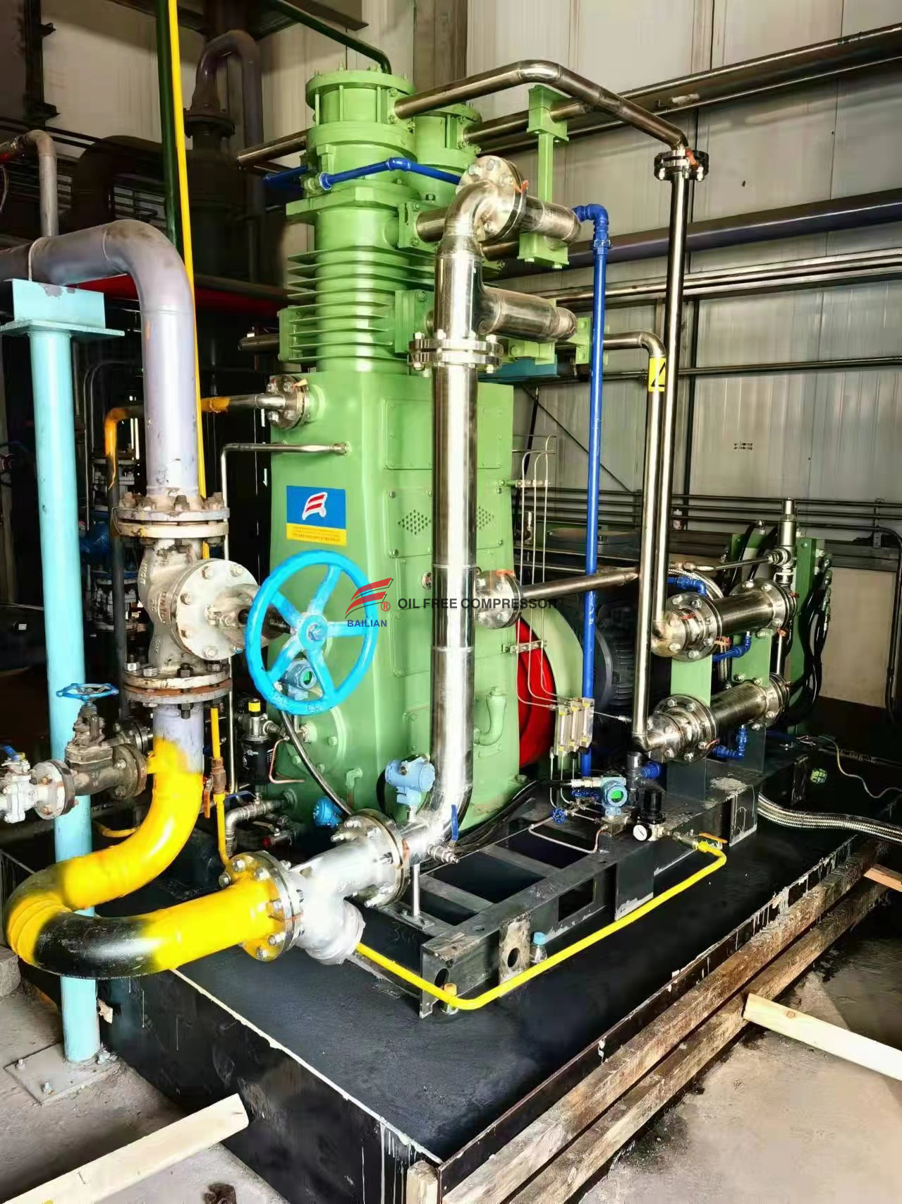 Compresor de hidrógeno sin aceite de baja presión 300NM3 30bar